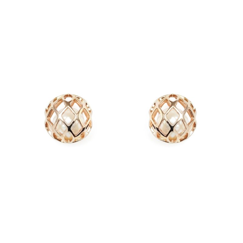 Big Signature Earrings Rose Gold image