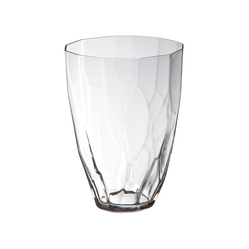 Ginette Faceted Glass Tumbler - White image
