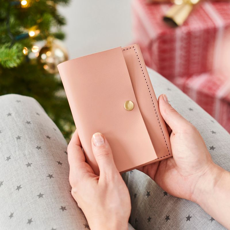 Vida Blush Leather Passport Holder image