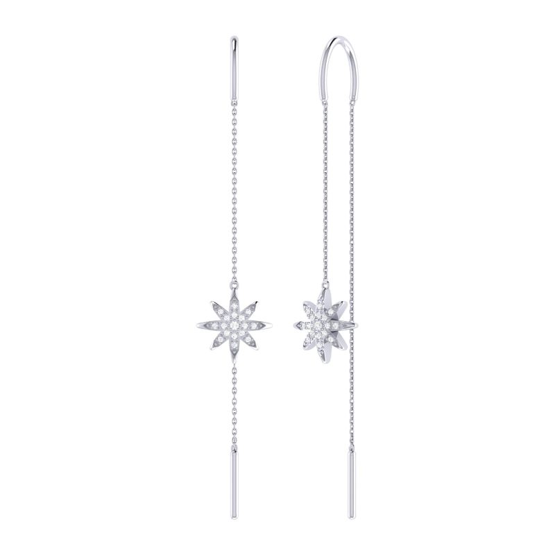 Twinkle Star Tack-In Earrings In Sterling Silver image