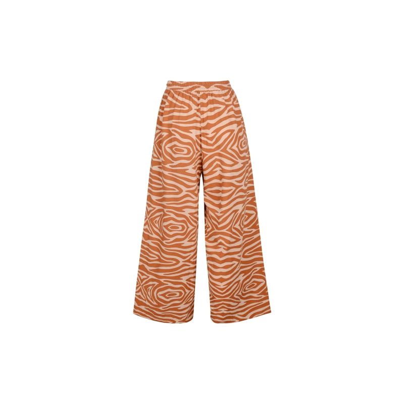 Zebra Two Tone Linen Rayon Pants image