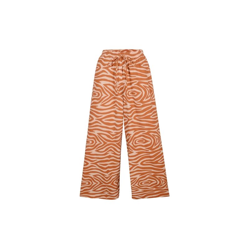 Zebra Two Tone Linen Rayon Pants image