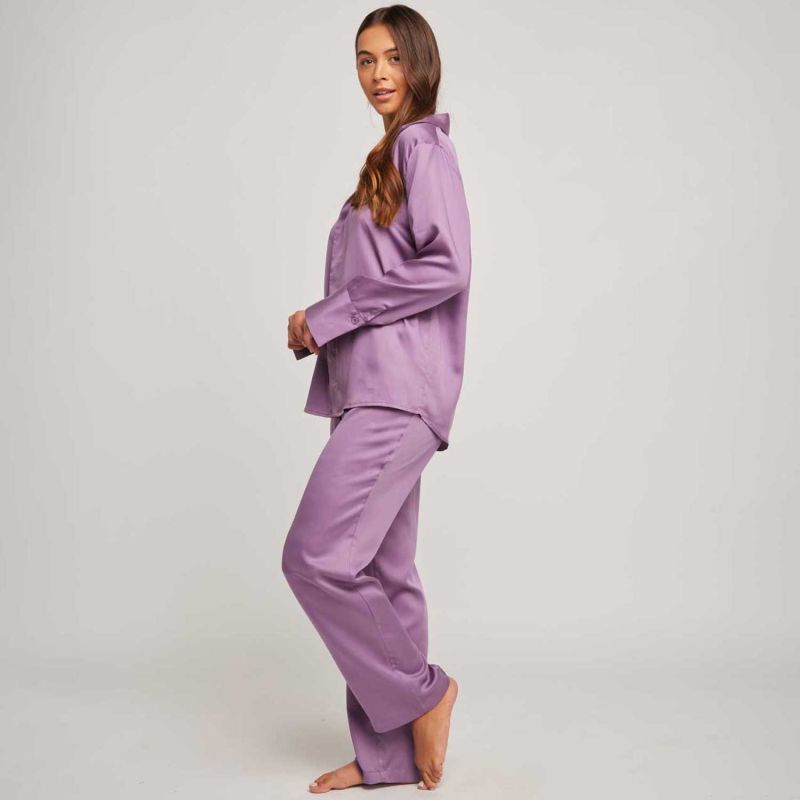 Zen Long Pyjama Set - Aubergine image