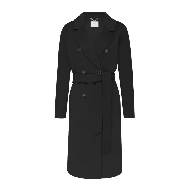 Boss Girl DoubleBreasted Lined Wool Coat Black Belle & Bloom