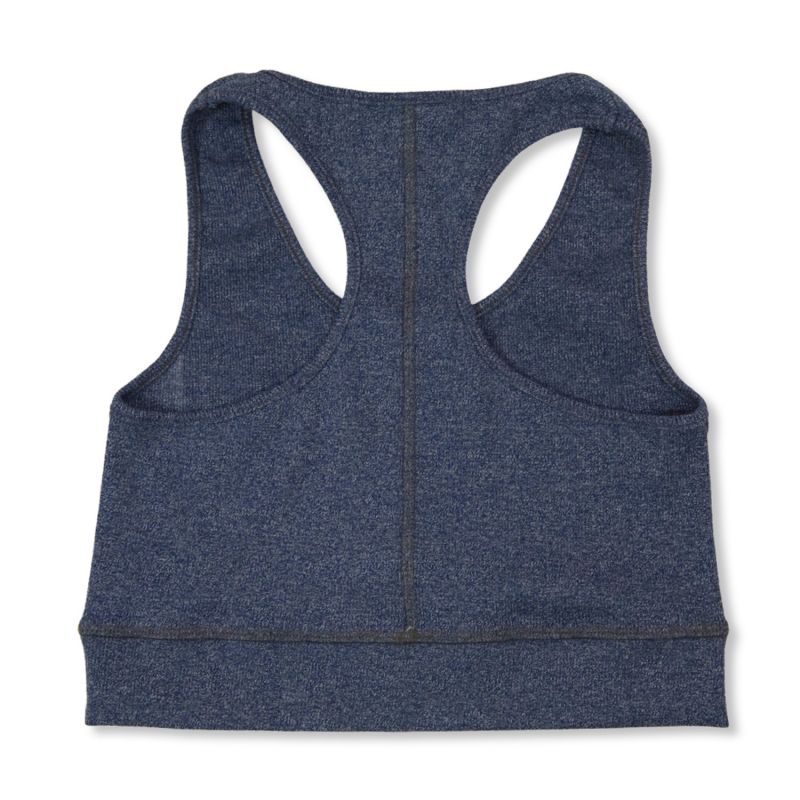 Gia Racer Crop -  Heather Blue image