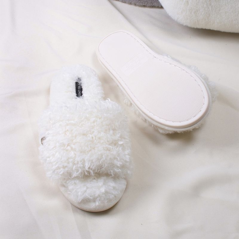 Candy On-Trend Slider Slippers In Vanilla image