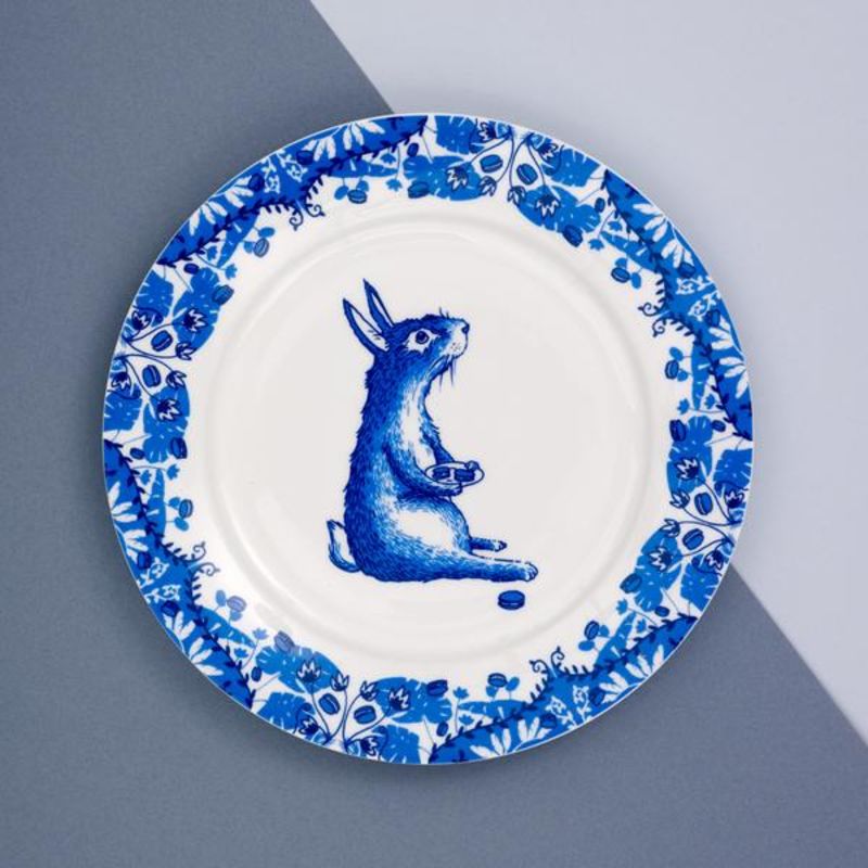 "Rabbit Willow Pattern" Side Plate image