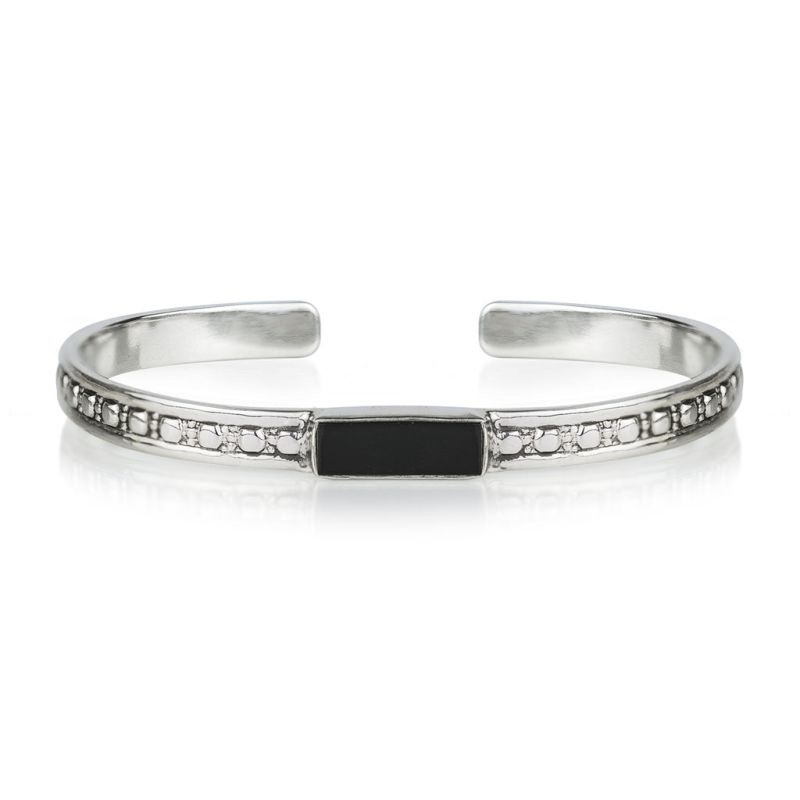 Maharani Men's Silver Open Bracelet, Charlotte's Web Jewelry