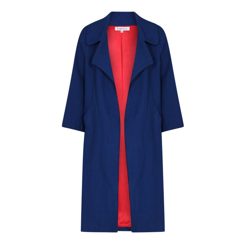 Woolhampton Coat Blue Linen image