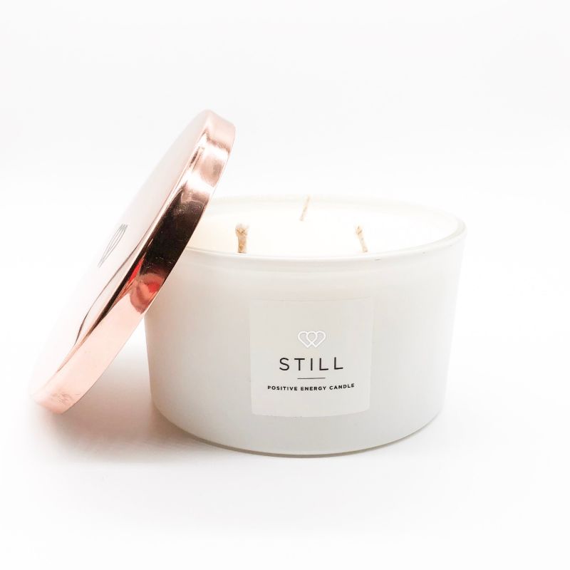 Total Luxury Engraved Rose Gold Tone Large Candle Lid image