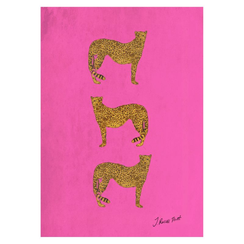 "Three Cheetah" Signed Print image