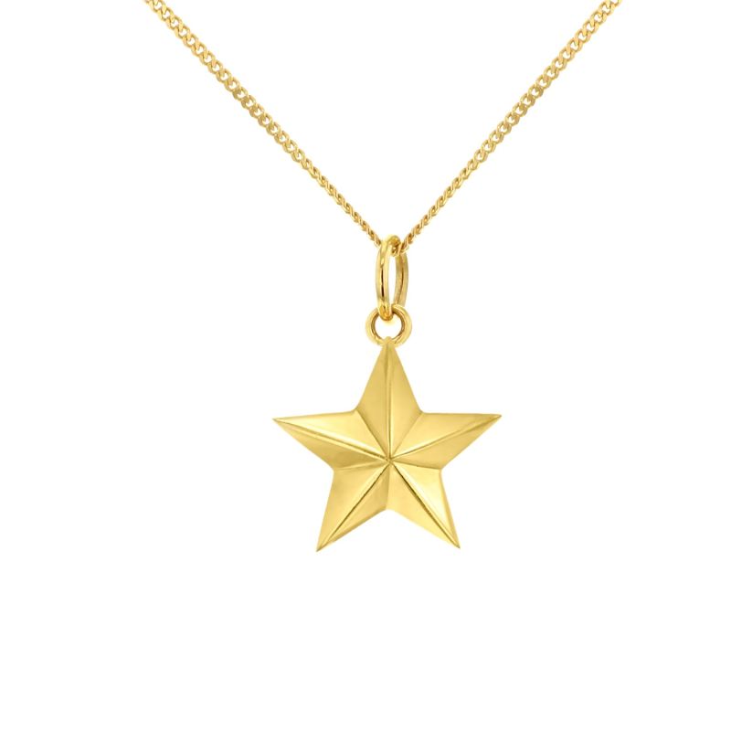 Mini 18 Carat Gold Plated Star Pendant image