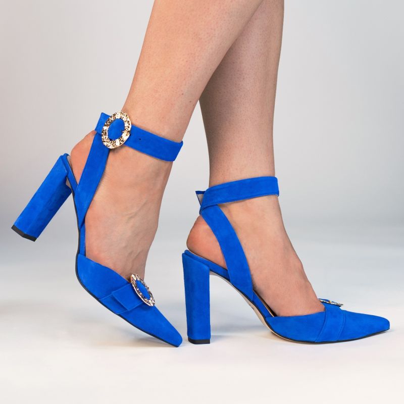 Bluette Suede Heels image