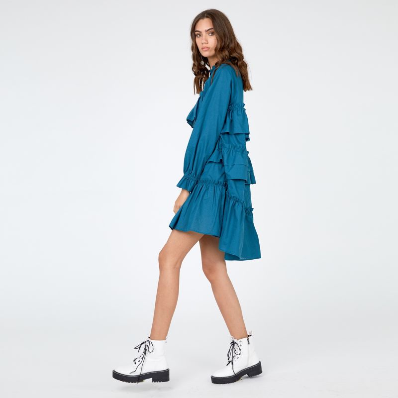 Nadia Ruffle Cotton Dress image