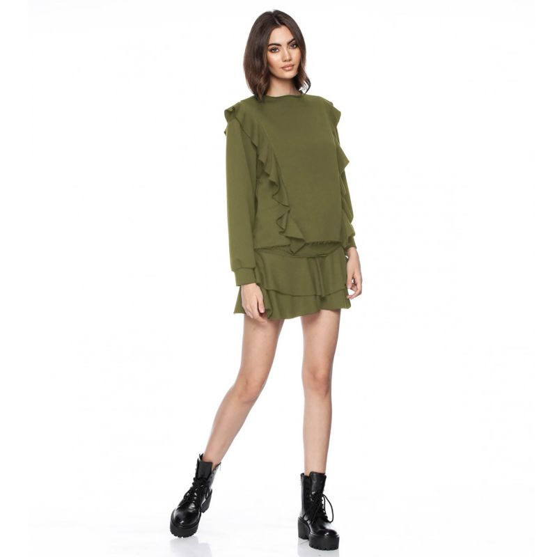 Talma Khaki Cotton Sweatshirt image