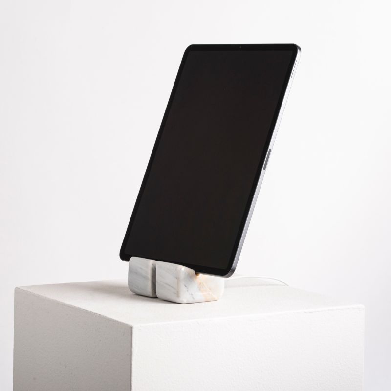 Tablet Holder - White Marble image