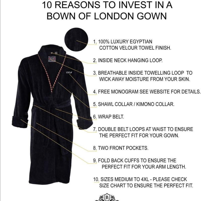 Men's Dressing Gown Earl Navy image