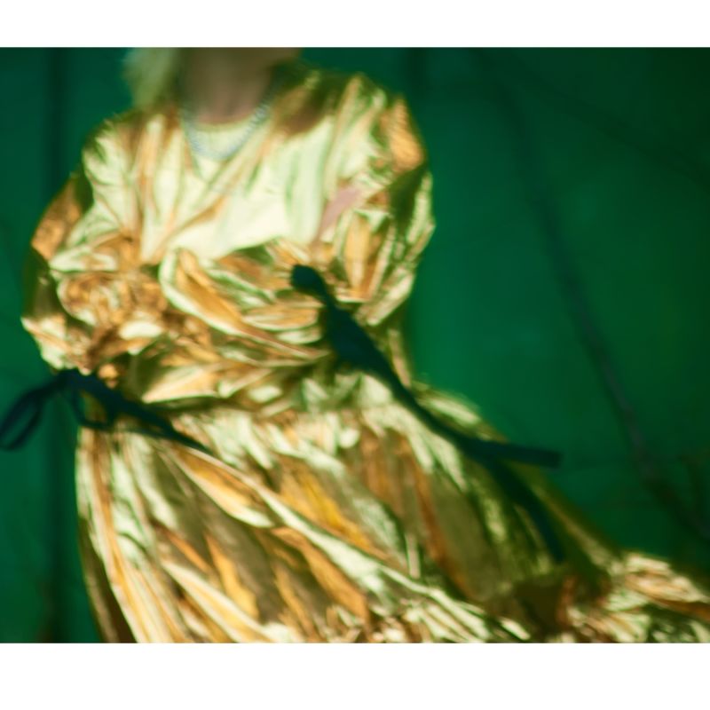 Eidothea Dress In Disco Gold image