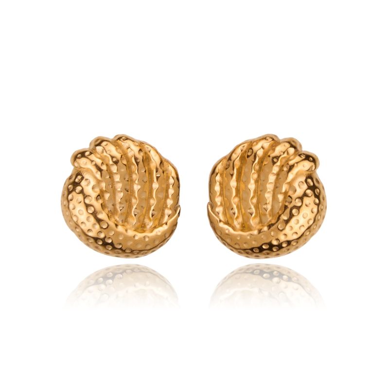 Zuri Gold Plated Statement Earrings image