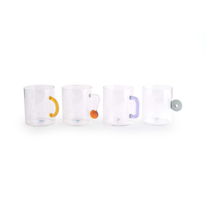 Mug Glass Cup Set - Multicolour image