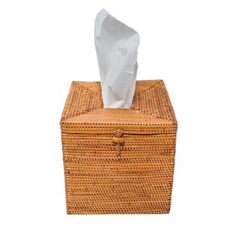 Honey Rattan Tissue Box image