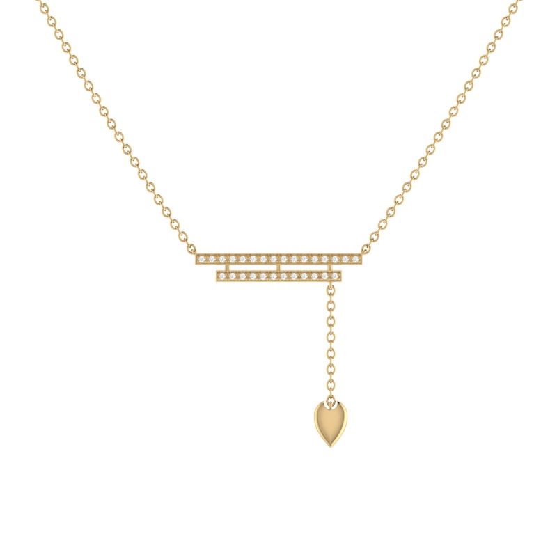 Wrecking Ball Lariat Necklace In 14 Kt Yellow Gold Vermeil On Sterling Silver image