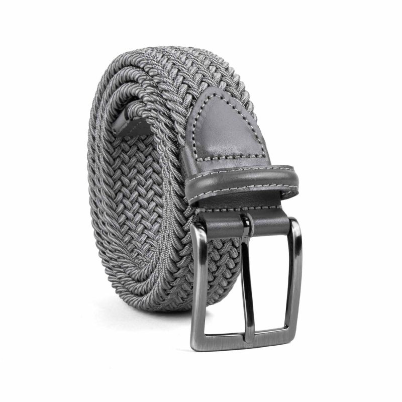 Braided Viscose Belt Grey Mauro image