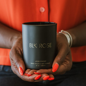 BLK ROSE CANDLE