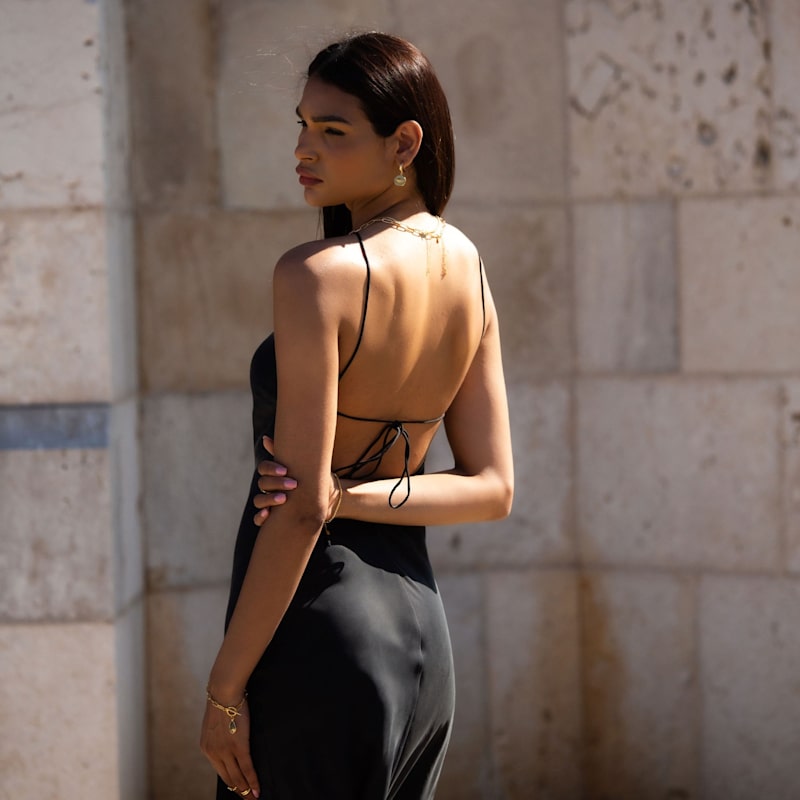 ワンピース S backless halter dress miniTHEREDTHREAD THEREDTHREAD / ザレッドスレッド】S backless halter dress mini