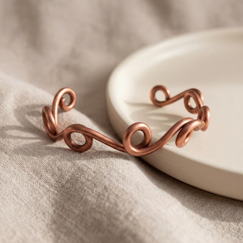 Thumbnail of Handmade Copper Twisted Cuff Bracelet image