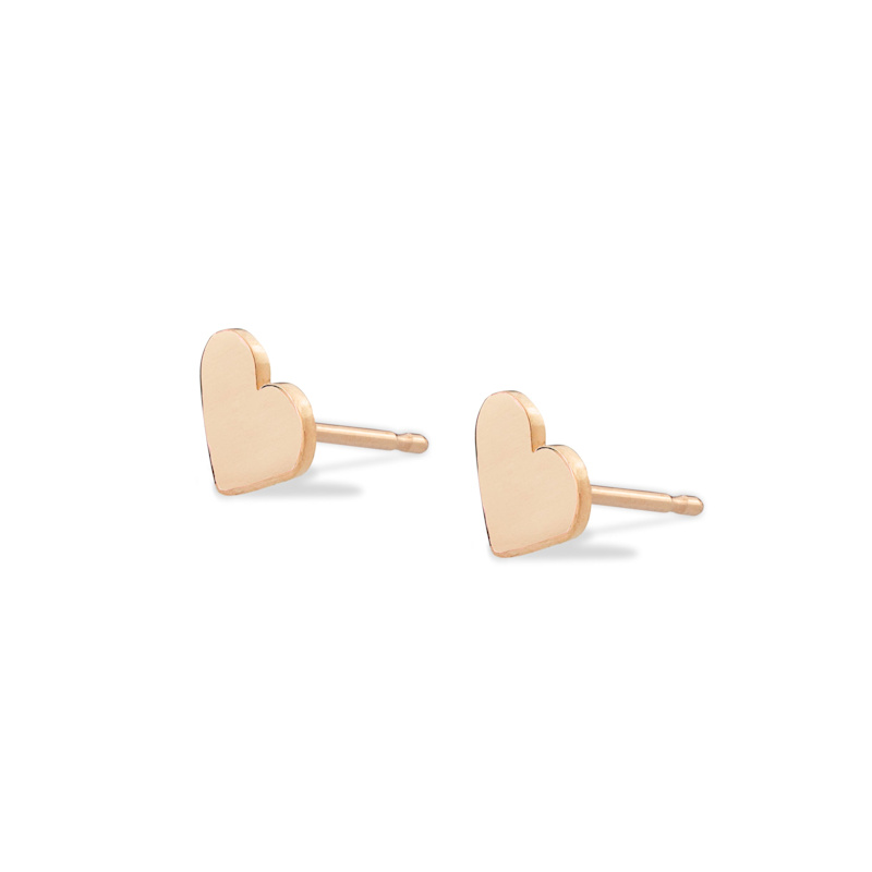 Thumbnail of 14K Gold Heartfelt Stud image