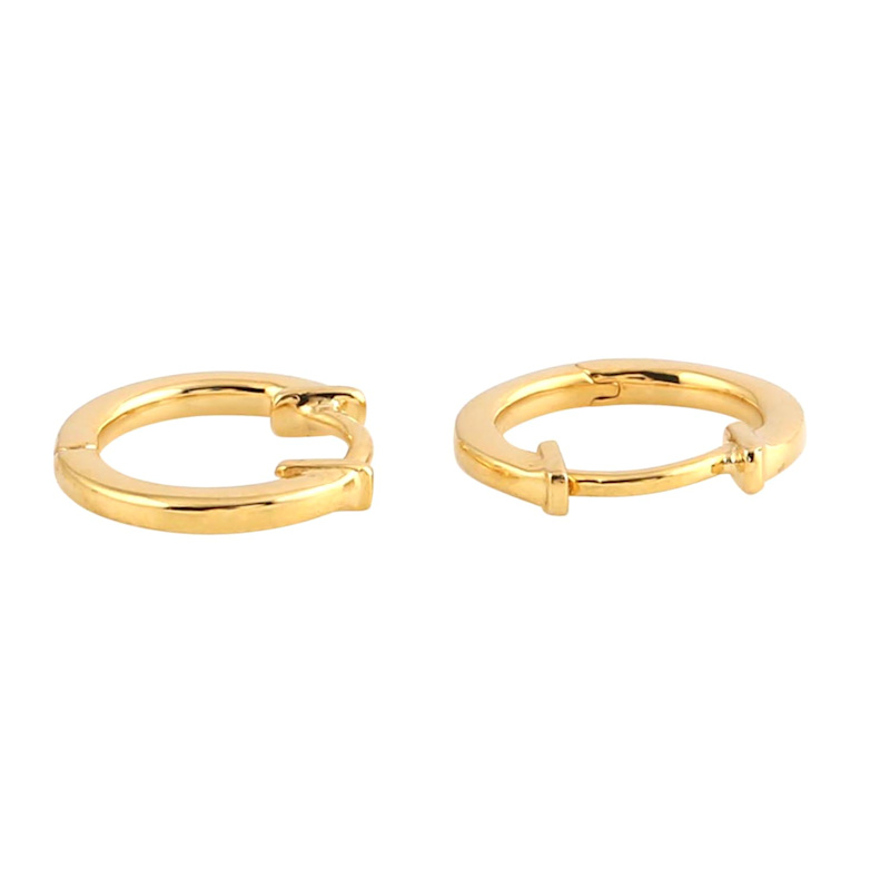 Thumbnail of 14K Yellow Gold Classic Hoop Earrings image