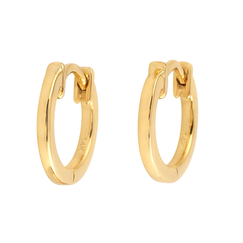 Thumbnail of 14K Yellow Gold Classic Hoop Earrings image