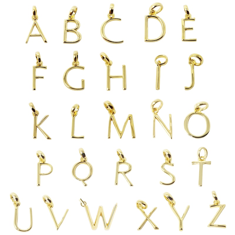Thumbnail of Gold Vermeil Plated Moonstone Initial Charm Necklace image