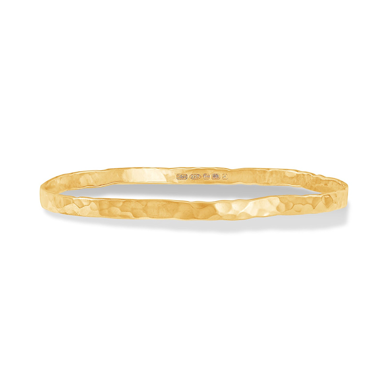Thumbnail of Hammered Bangle In Gold Vermeil image