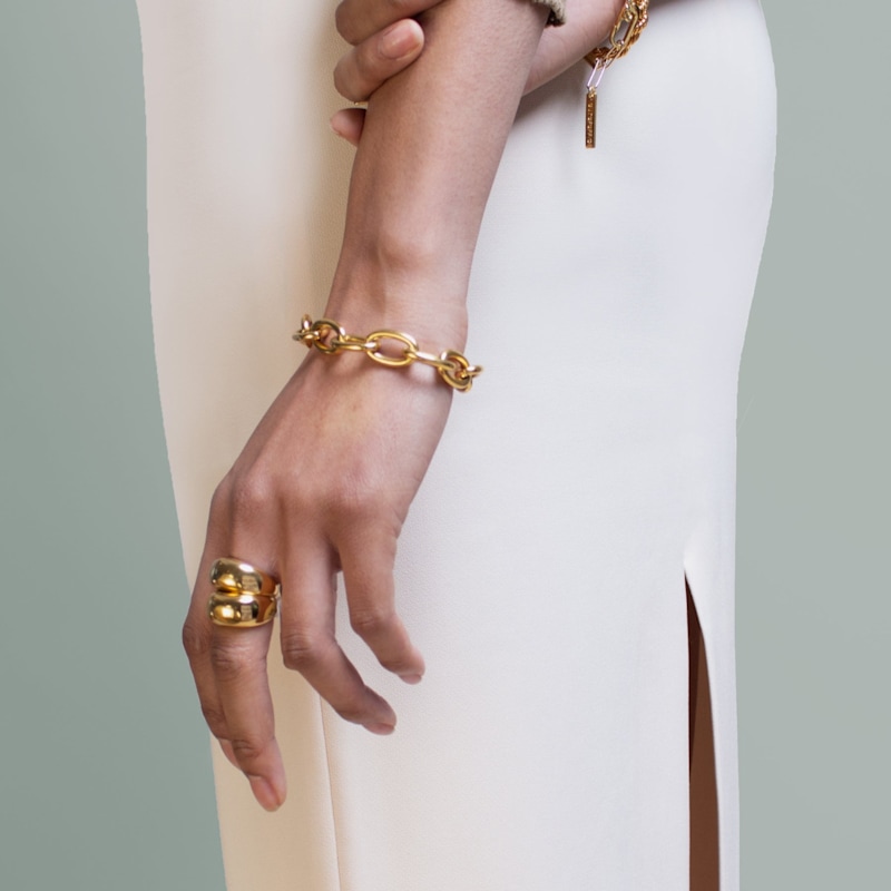 Thumbnail of Chunky Round Gold Chain Bracelet image