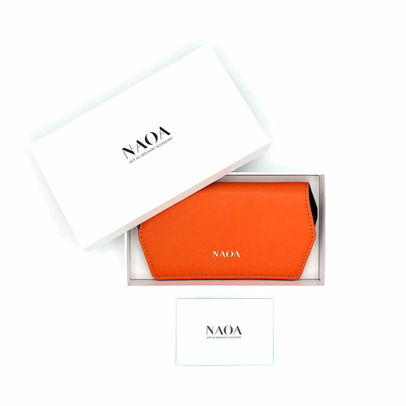 Thumbnail of Two Pack Apple-Leather Slim Glasses Case Orange Paisley image