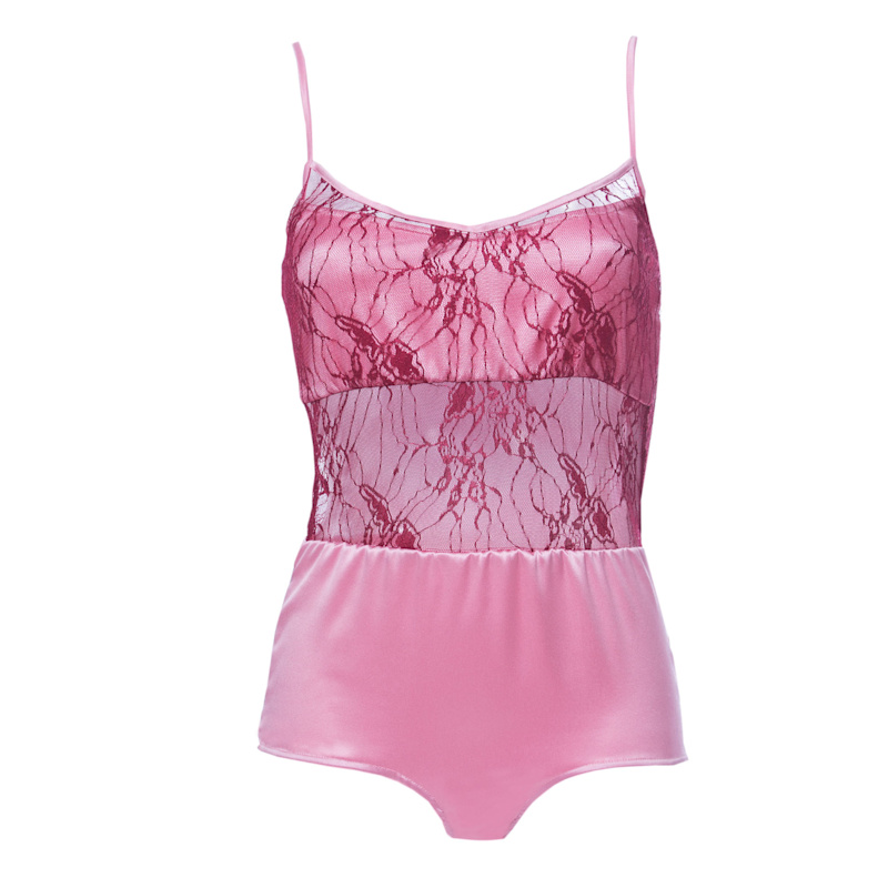 Thumbnail of Silk Bodysuit Fuschia image