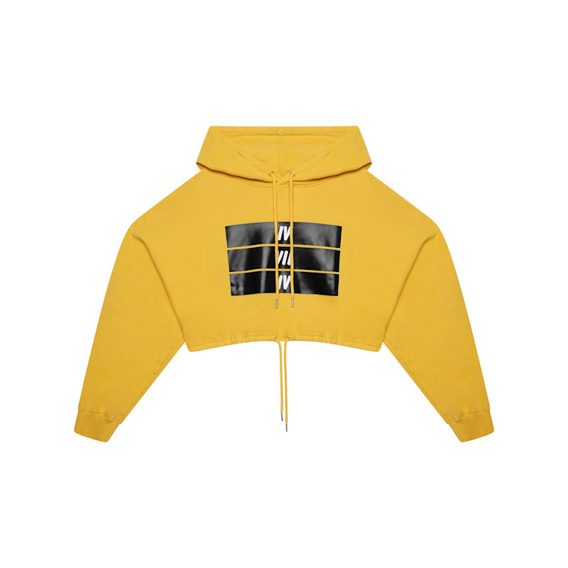 474 Organic Oversized Cropped Hoodie – Mustard Yellow | 474 co
