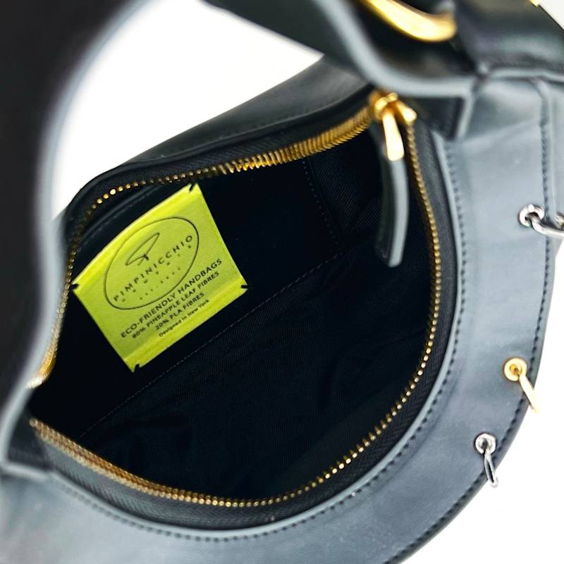 Thumbnail of Asymmetrical Hobo Bag In Black image