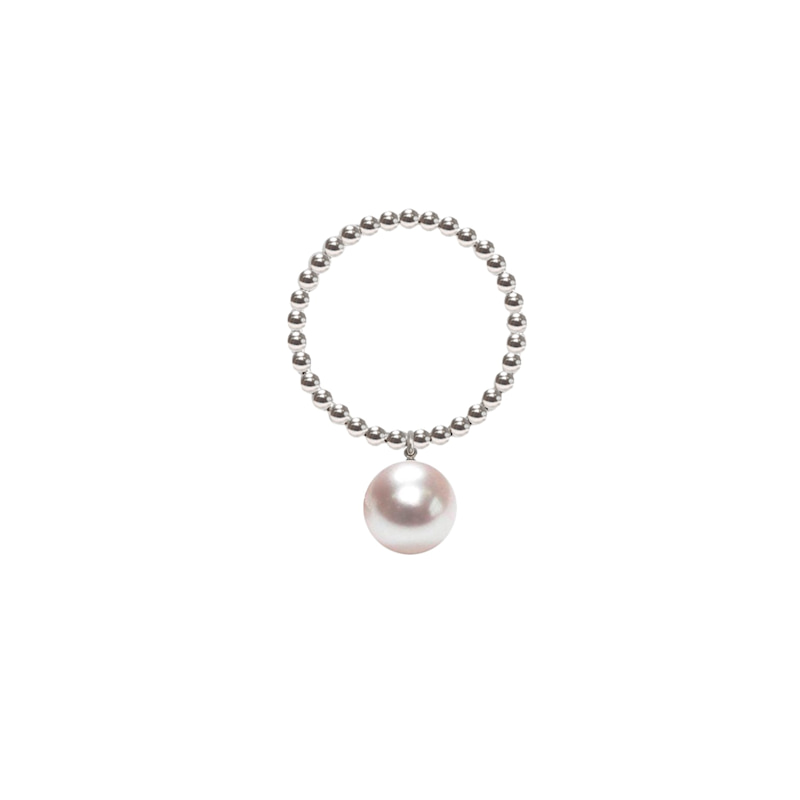 Thumbnail of Orb Ring White Pearl - Silver image