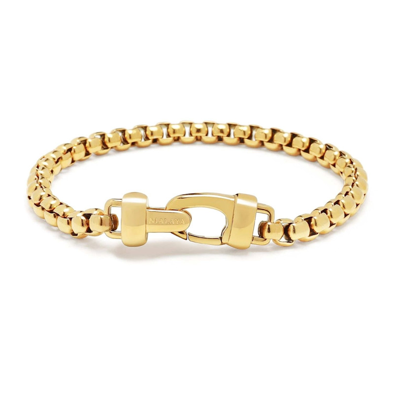 Thumbnail of Gold Box Chain Bracelet image
