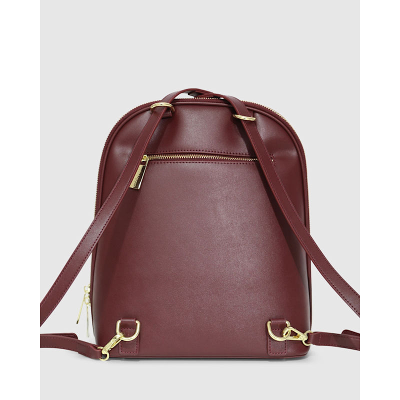 Fifth Ave Leather Backpack - Burgundy | Belle & Bloom | Wolf  display picture 2
