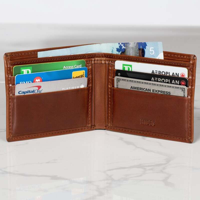 Thumbnail of Handmade Leather Wallet, Classic Compact Cash & Card Holder image