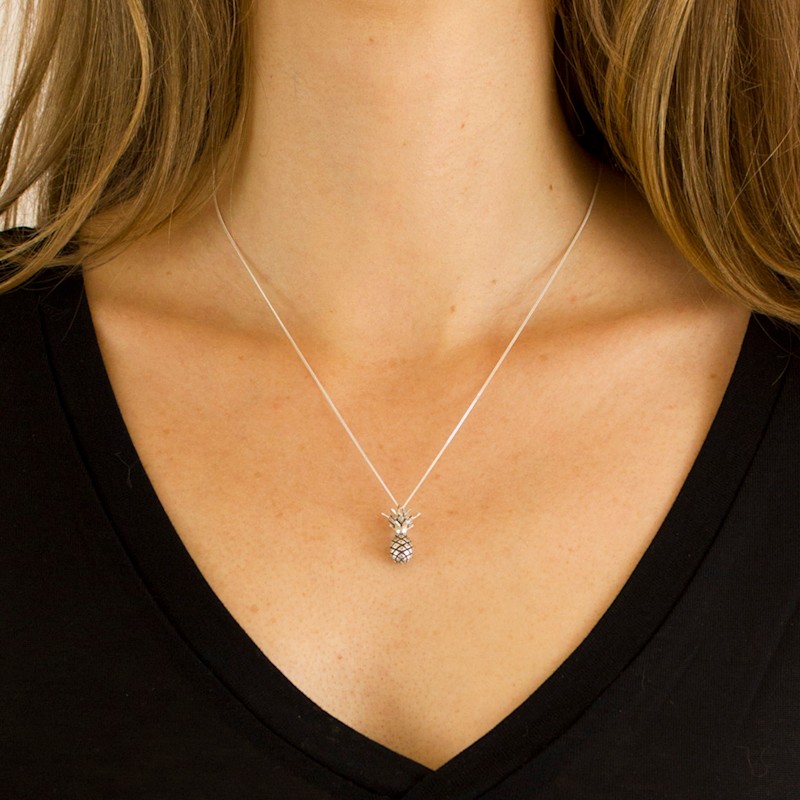Thumbnail of Pineapple Necklace Silver image