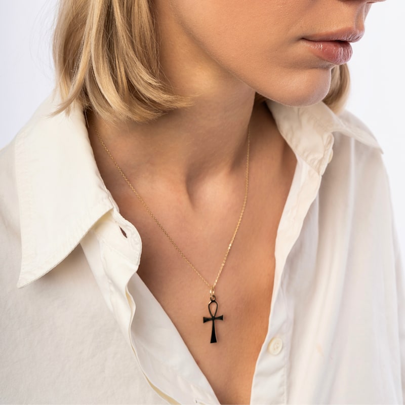 Thumbnail of 9Ct Solid Gold Egyptian Ankh Necklace image