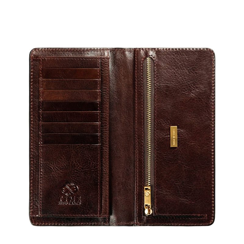 Thumbnail of Brown Leather Coat Wallet - The Periodic Table image