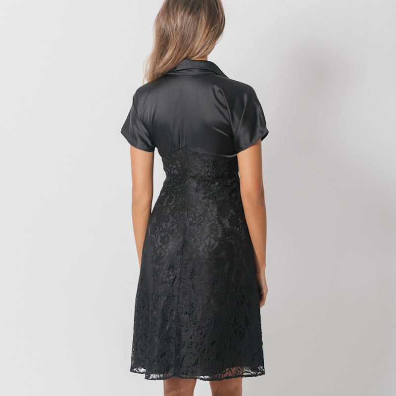 Thumbnail of A Dress With A Touch Of The Last Century - Black image
