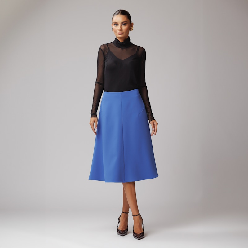 Thumbnail of Royal Blue A-Line Skirt image