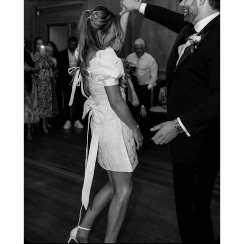 A Mini Wedding Dress - White by MADELEINE SIMON STUDIO
